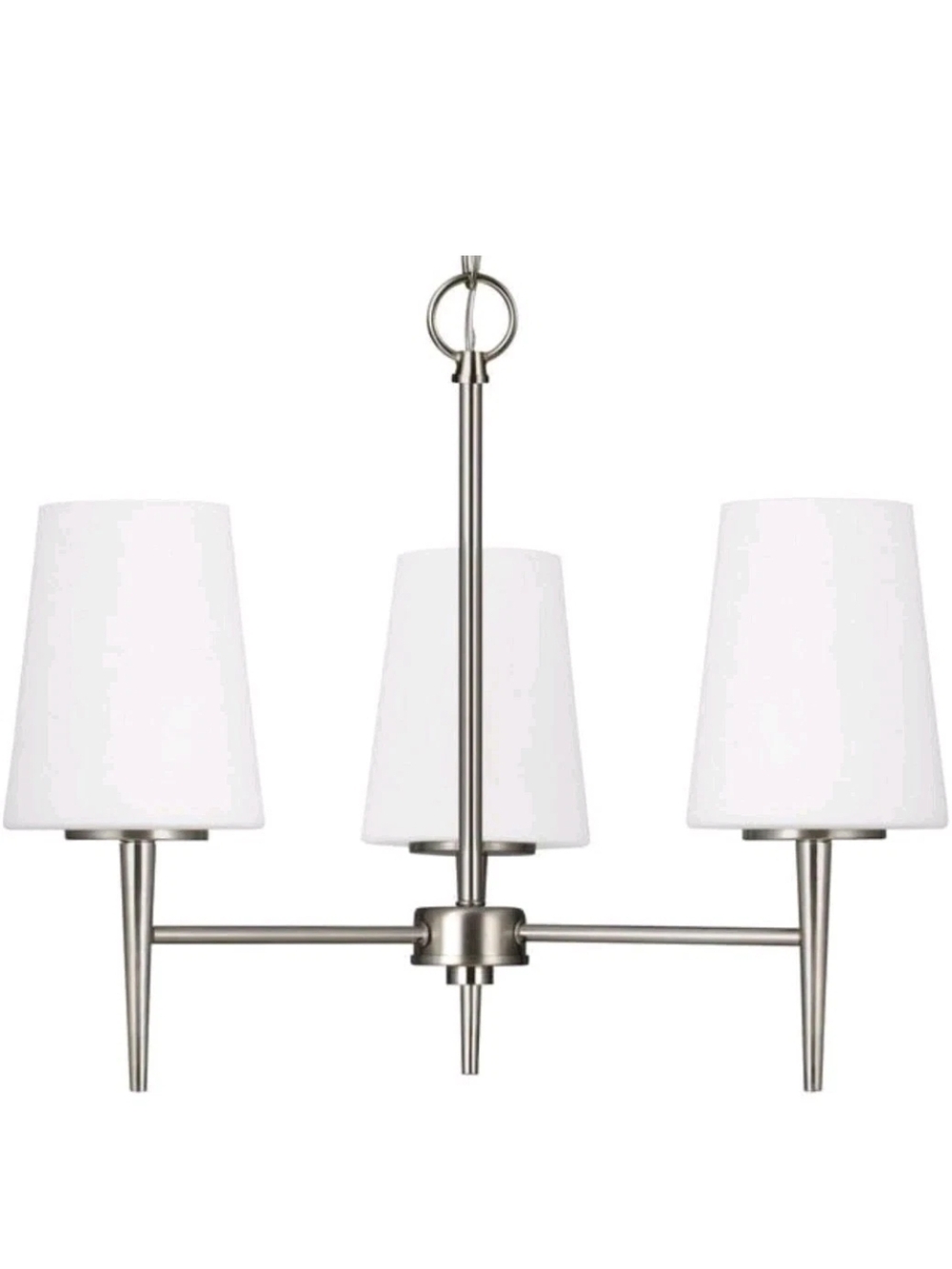 The Generation Lighting 3140403-962 3 Light Brushed Nickel Chandelier